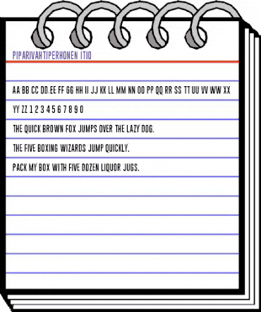 Piparivahtiperhonen Itio Regular animated font preview Piparivahtiperhonen Itio Regular animated font preview