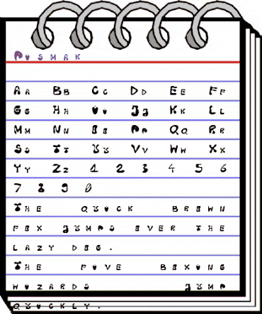 Pismak Regular animated font preview Pismak Regular animated font preview