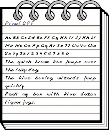 Pixel DPF Regular animated font preview