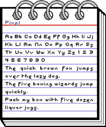 Pixel- Regular animated font preview