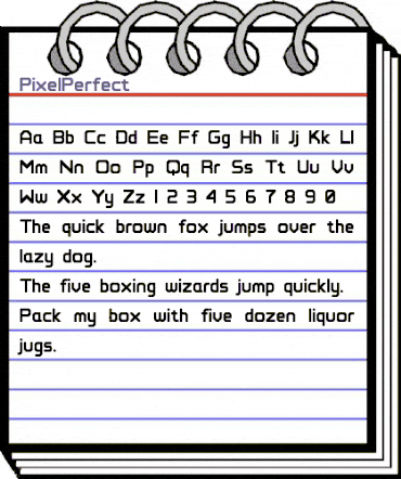 PixelPerfect Normal animated font preview