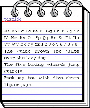 pixolde Regular animated font preview