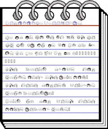 PixopopKawaiiGirls Medium animated font preview