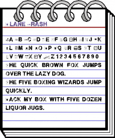 Plane Crash Regular animated font preview