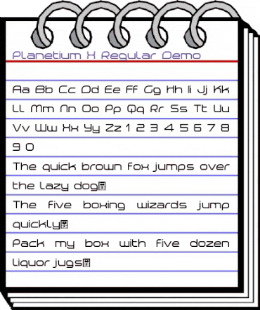 Planetium-X Regular Demo Regular animated font preview Planetium-X Regular Demo Regular animated font preview