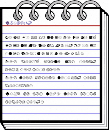Planets Regular animated font preview Planets Regular animated font preview