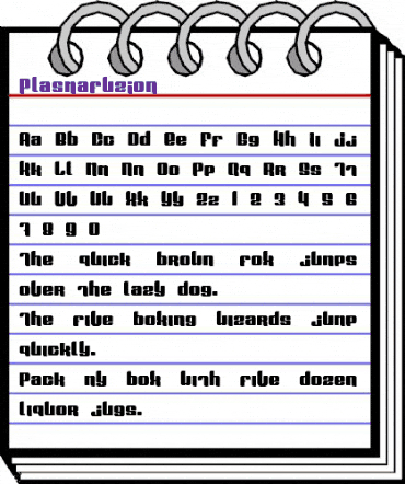 Plasmafuzion Regular animated font preview