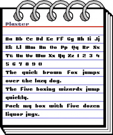 Plaster Regular animated font preview Plaster Regular animated font preview
