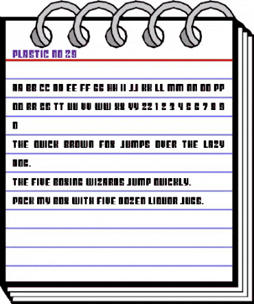 Plastic No.29 Regular animated font preview Plastic No.29 Regular animated font preview