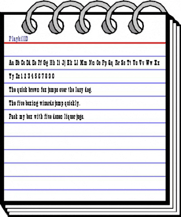 PlaybillD Regular animated font preview PlaybillD Regular animated font preview