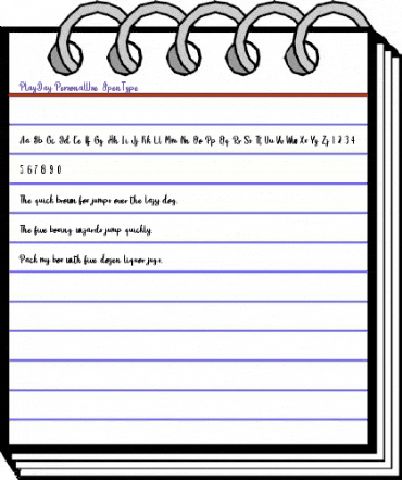 Play Day - Personal Use Regular animated font preview