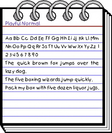Playful Normal animated font preview