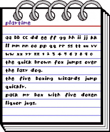 Playtime Regular animated font preview