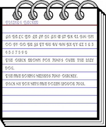 Plaza24 Becker Regular animated font preview