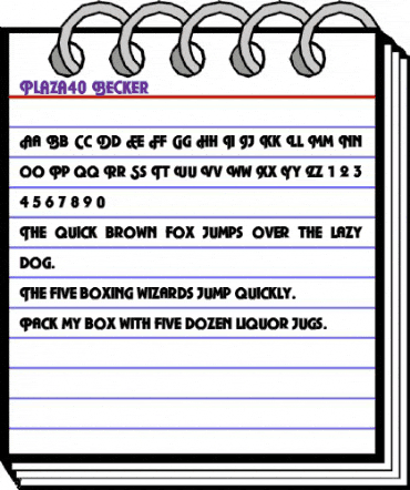 Plaza40 Becker Regular animated font preview Plaza40 Becker Regular animated font preview