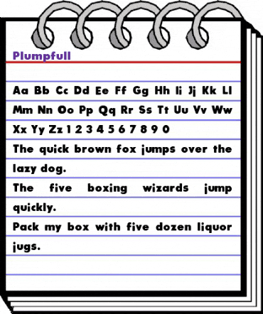 Plumpfull Black animated font preview