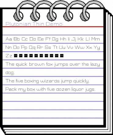 Plutonian Thin Demo Bold animated font preview Plutonian Thin Demo Bold animated font preview