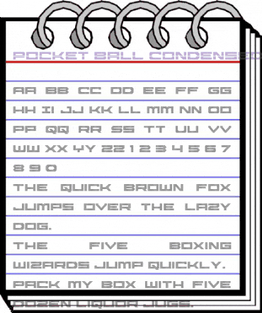 Pocket Ball Condensed Condensed animated font preview Pocket Ball Condensed Condensed animated font preview
