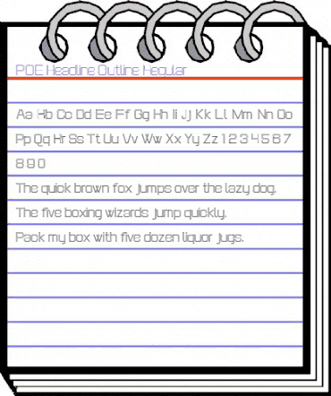 POE Headline Regular animated font preview POE Headline Regular animated font preview