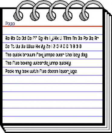Pogo Regular animated font preview