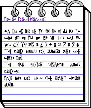 Polish Posterisation Regular animated font preview