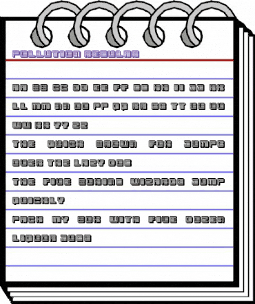 Pollution Regular animated font preview