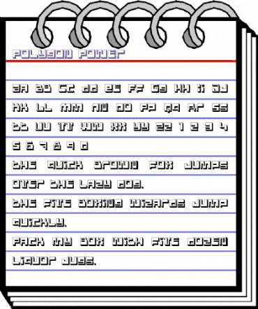 Polygon Power Regular animated font preview