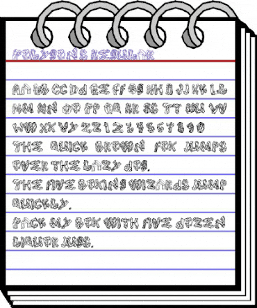 Polygons Regular animated font preview