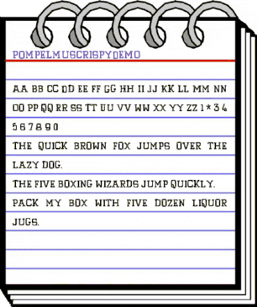 Pompelmus Crispy DEMO Regular animated font preview