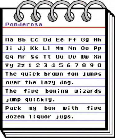 Ponderosa Regular animated font preview