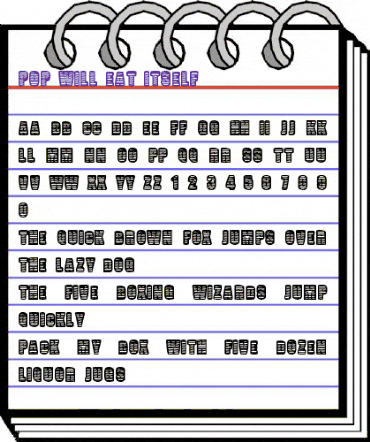 Pop Will Eat Itself Regular animated font preview