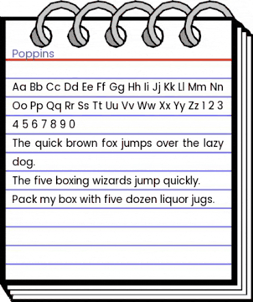 Poppins Regular animated font preview