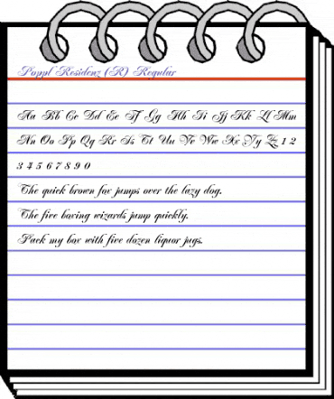 Poppl-Residenz BQ Regular animated font preview