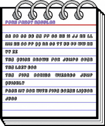 Pork Fancy Regular animated font preview