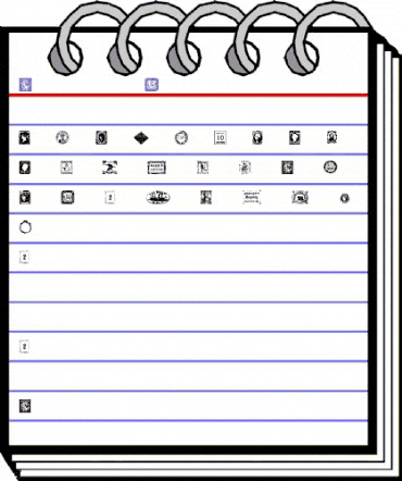 Postage Stamps Regular animated font preview