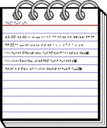 Postructure Regular animated font preview