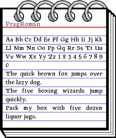 PragRoman Regular animated font preview PragRoman Regular animated font preview