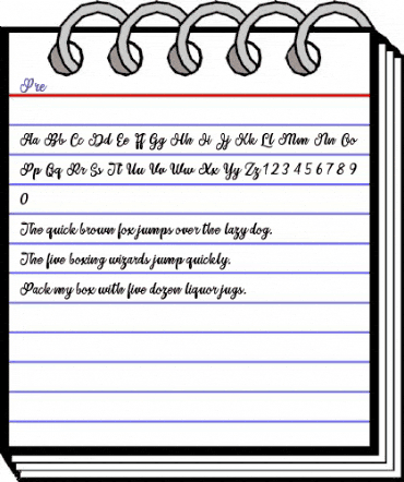 Pre Regular animated font preview