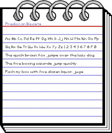 Predacon Beasts Regular animated font preview Predacon Beasts Regular animated font preview