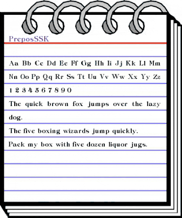 PreposSSK Regular animated font preview PreposSSK Regular animated font preview