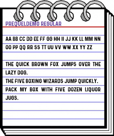 Prequel Demo Regular animated font preview Prequel Demo Regular animated font preview