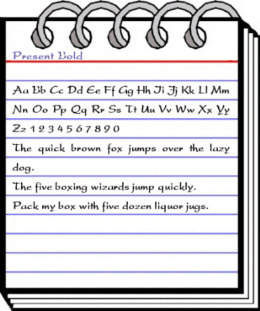 Present Bold Bold animated font preview