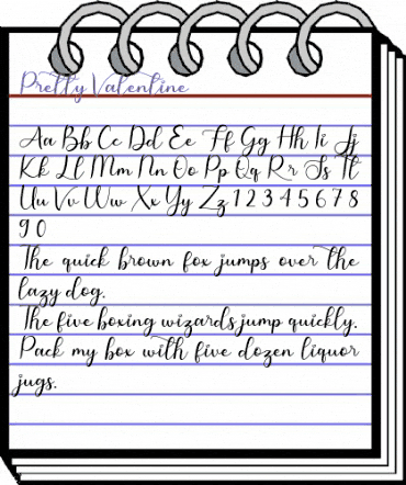 Pretty Valentine Regular animated font preview Pretty Valentine Regular animated font preview