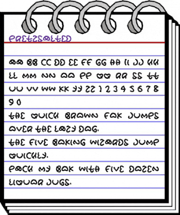 PretzSalted Regular animated font preview