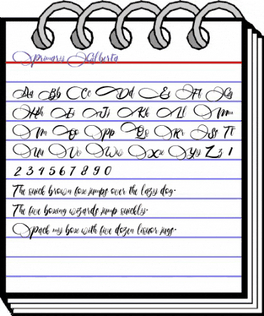 Primary_Gilberta Regular animated font preview