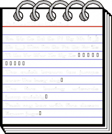 PrinceAlbertOutline Regular animated font preview