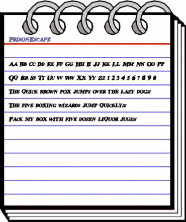 PrisonEscape Regular animated font preview