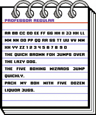 Professor Regular animated font preview