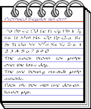 Promised Regular animated font preview