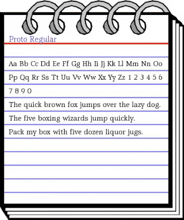 Proto Regular animated font preview